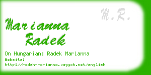 marianna radek business card